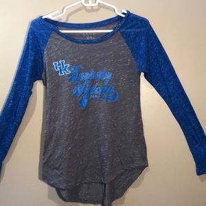 long sleeve kentucky baseball style tee